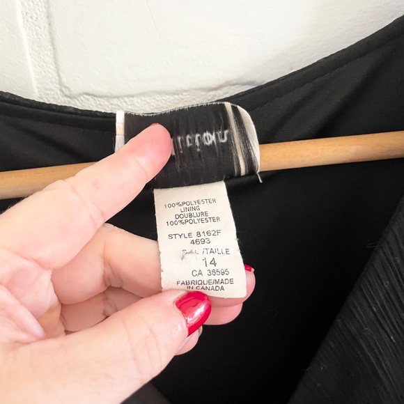 Vintage Blouse Sheer Flare sleeve Dark Romantic Ruffled Fairy Polka dot Sz 14 - Picture 5 of 15